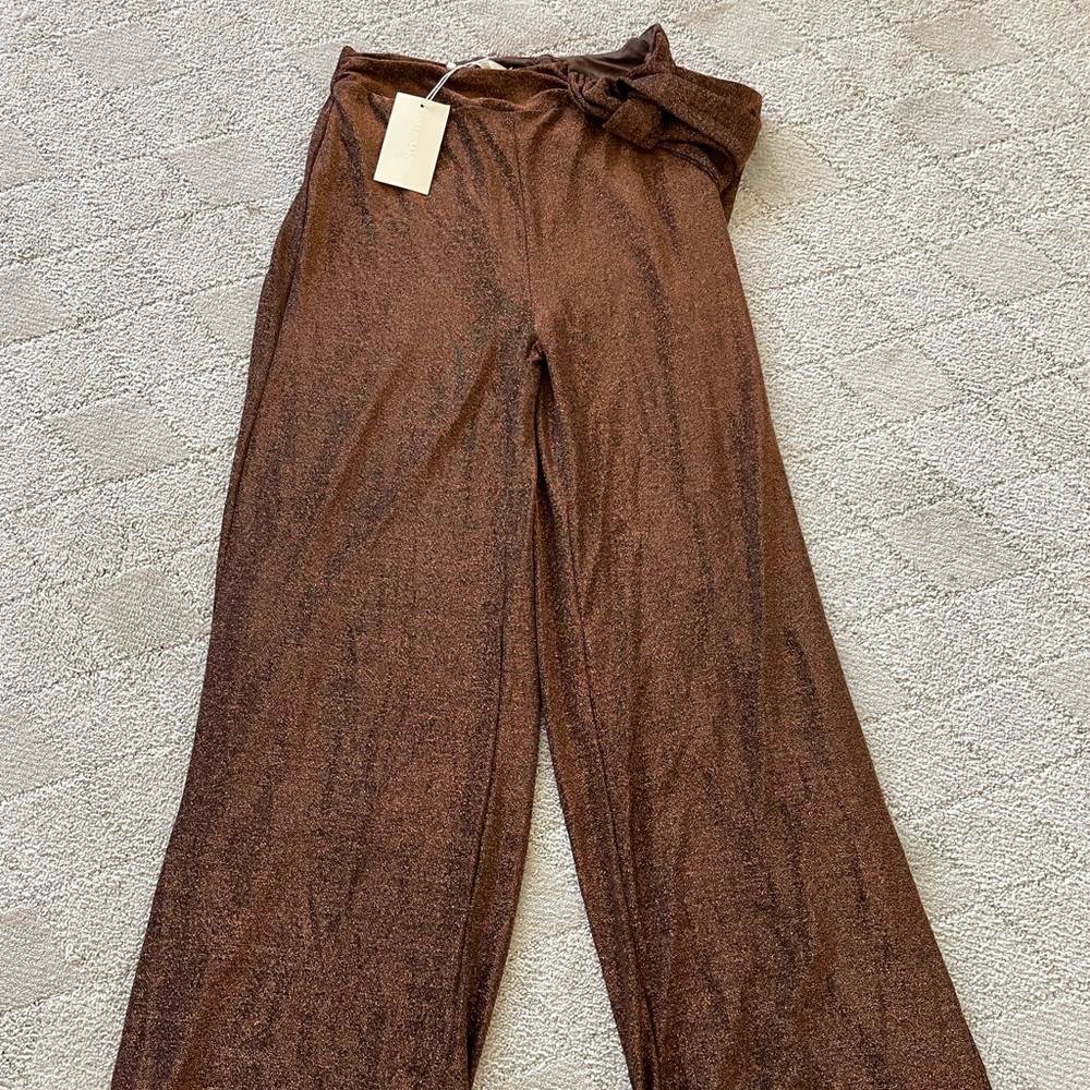 Meshki gold pants NWT